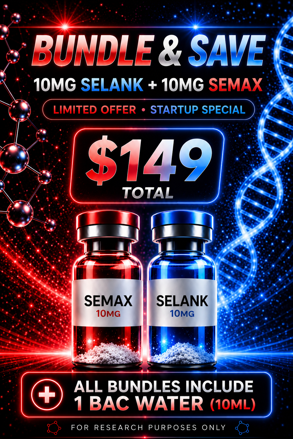APEX DOUBLE STACK / SEMAX 10MG + SELANK 10MG