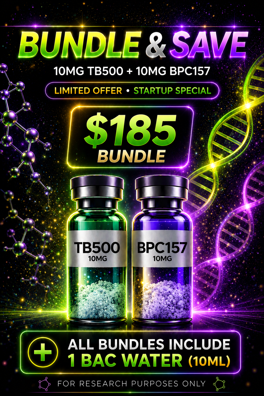 Apex Double Stack / TB-500 10mg + BPC-157 10mg